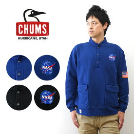 CHUMS（チャムス） スペース ハリケーントップ Space Hurricane Top スウェット トレーナー メンズ レディース 大きいサイズ オーバーサイズ NASA コラボ 宇宙 アメリカ 綿100% USA コットン 裏起毛 アメカジ アウトドア キャンプ ペンギン ブランド おしゃれ 【CH00-1501】