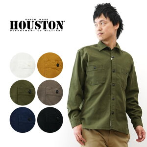 HOUSTON�i�q���[�X�g���j SOLID VIYELLA SHIRT �\���b�h �r�G�� �V���c �l���V���c ���n �����Y ���f�B�[�X �傫���T�C�Y ���� ��100% ���� ��v �A���J�W �~���^���[ �u�����h ������� �r���e�[�W ��