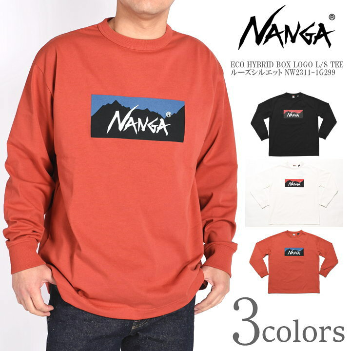 楽天市場】NANGA ナンガ 長袖Tシャツ ECO HYBRID BOX LOGO L/S TEE 