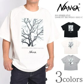 NANGA ナンガ Tシャツ ECO HYBRID STAY LOOSE FIT TEE エコハイブリッド ステイ ルーズフィットティー NW2411-1G811-C【2024春夏新作】