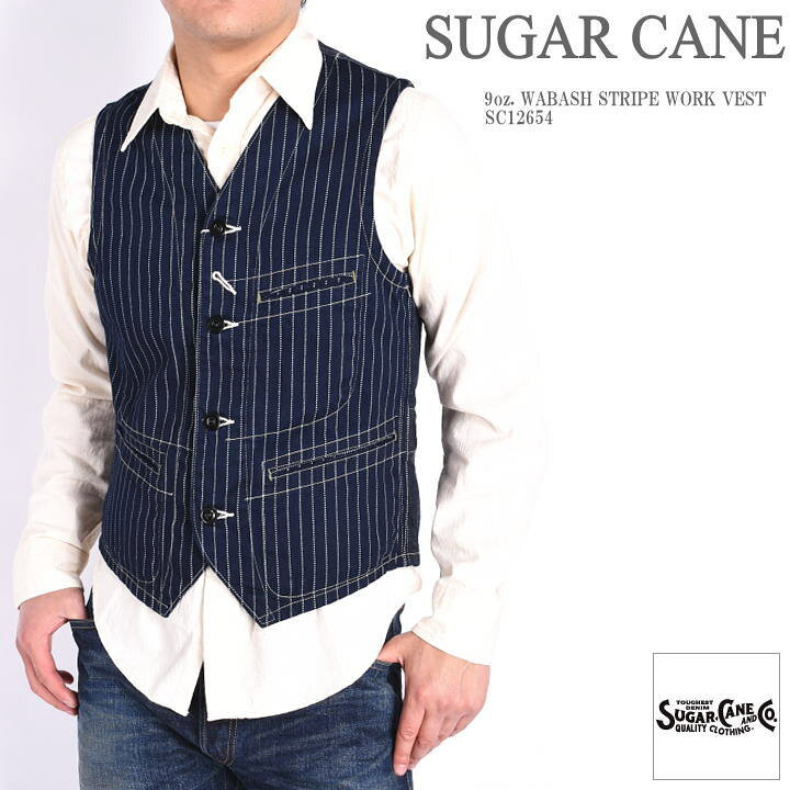 楽天市場】シュガーケーン SUGAR CANE ベスト 9oz. ウォバッシュ  