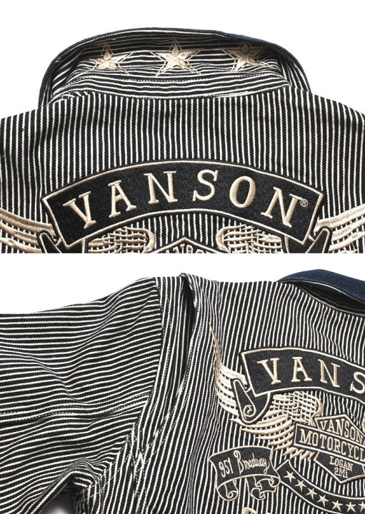 楽天市場】【当店別注】バンソン VANSON ツナギ つなぎ フライングエンブレム 総刺繍 デニム オールインワン JFV-601-HICKORY【 2022再入荷】 : ジーンズファースト駒込店 楽天市場】【当店別注】バンソン VANSON ツナギ つなぎ フライングエンブレム 総刺繍 デニム オールインワン JFV-601-HICKORY【 2022再入荷】 : ジーンズファースト駒込店