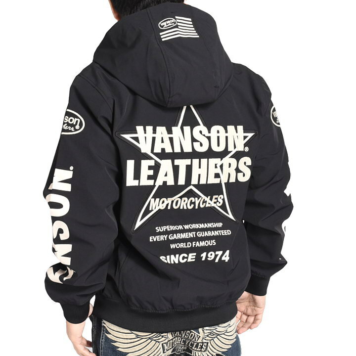 楽天市場】バンソン VANSON ワンスター 刺繍プリント 高耐水圧・高透湿 