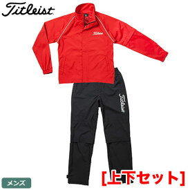 【ゴルフ】【レインウエア】タイトリスト Titleist メンズ 高機能レインウェア TSMR1592 レッド【雨対策】