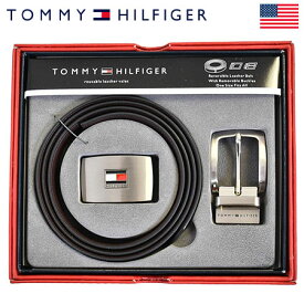 トミーヒルフィガー メンズ リバーシブル ベルトセット 11TL08X007-014 TOMMY HILFIGER USA直輸入品