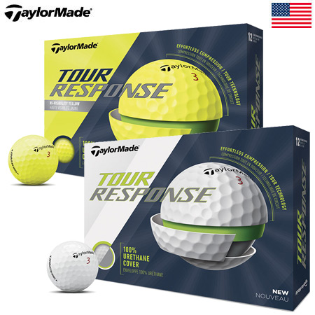 通販 激安 ツアーレスポンス ゴルフ ボール 3ピース ウレタンカバー Response Tour テーラーメイド Taylormade Usa直輸入品