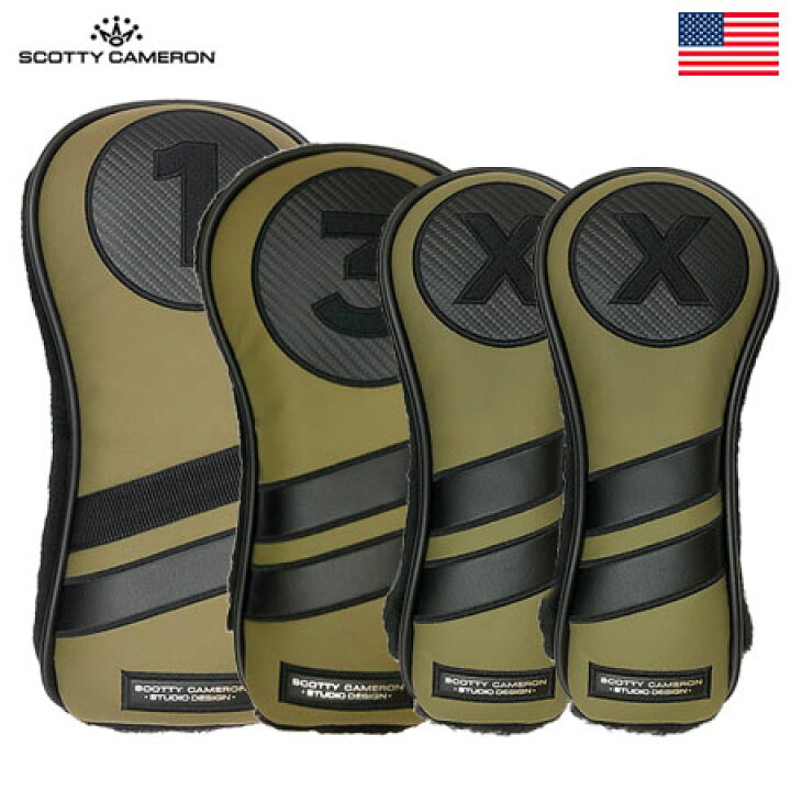 楽天市場】スコッティキャメロン Olive Green Headcover set 