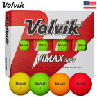 Volvik 2020 VIMAX SOFT マットカラーボール ボルビック ヴィマックス ブィマックス 1ダース 12球 USA直輸入品【光沢無し】【艶消し】