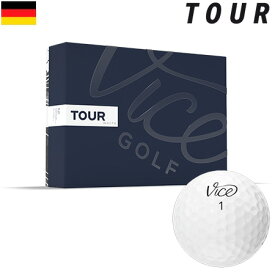 【飛距離重視】Vice GOLF TOUR ヴァイスゴルフ ツアー 3ピース サーリンカバー ゴルフボール 1ダース 12球入 USA直輸入品【公認球】【ゴルフボール】