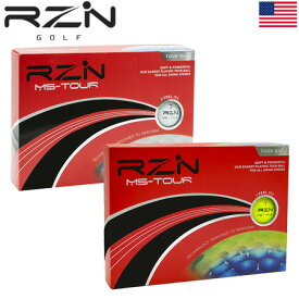 【大好評】RZN GOLF MS-TOUR 3ピース ウレタンカバー ゴルフボール 1ダース（全12球） USA直輸入品 レジンゴルフ【高コスパ】【ツアーボール】