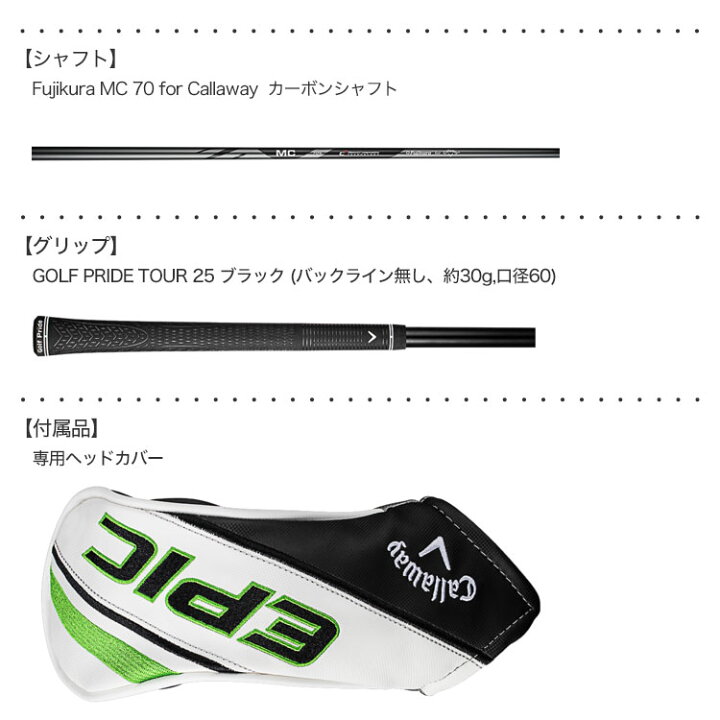 楽天市場】キャロウェイ EPIC MAX FAST ユーティリティ Fujikura MC 70 