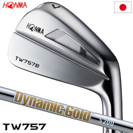 ホンマ T//WORLD TW757 B アイアンセット 6本組(#5-P) メンズ 右用 Dynamic Gold HT スチールシャフト装着 日本正規品 2022年モデル