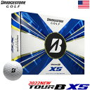 ブリヂストンゴルフ 2022 TOUR B XS ゴルフボール 2022年モデル 1ダース（全12球） タイガー使用 ツアーB XS USA直輸…