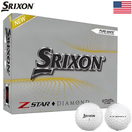 スリクソン 2022 Z-STAR ◆ DIAMOND ゴルフボール ウレタンカバー 3ピース Zスター ダイヤモンド GOLF BALLS USA直輸入品