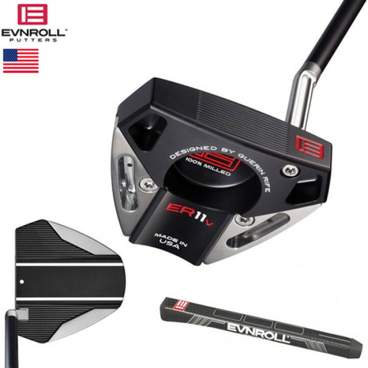 楽天市場】イーブンロール ER11v Mallet Short Slant Hosel Putter 