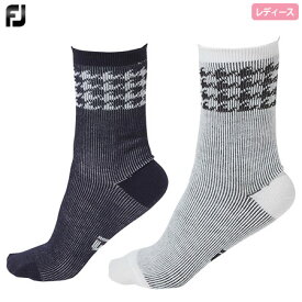 フットジョイ WOMEN'S ハウンドトゥース ウォームクルーソックス FS22FSHW1 レディース FOOTJOY 2022秋冬モデル 日本正規品