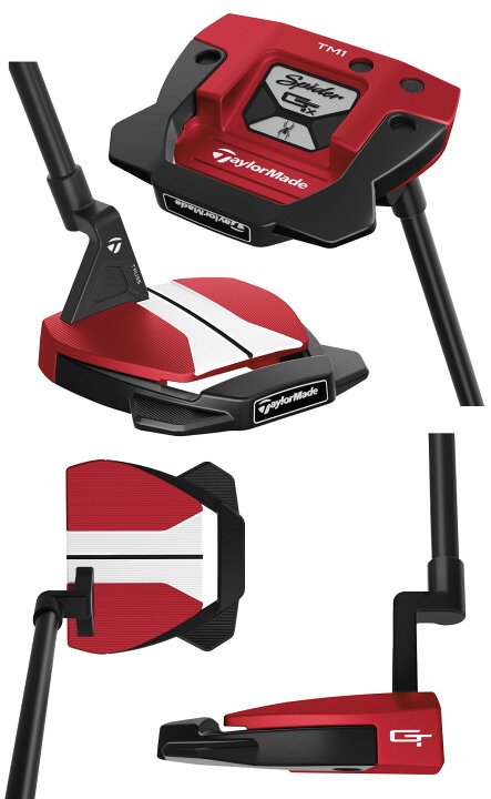 楽天市場】テーラーメイド スパイダーGT X レッド トラスヒール パター 