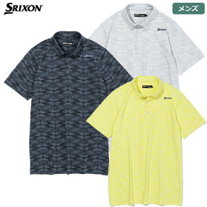 スリクソン リーフ総柄ダブルジャカードシャツ RGMVJA07 メンズ SRIXON 2023春夏モデル 日本正規品【土日祝も発送】