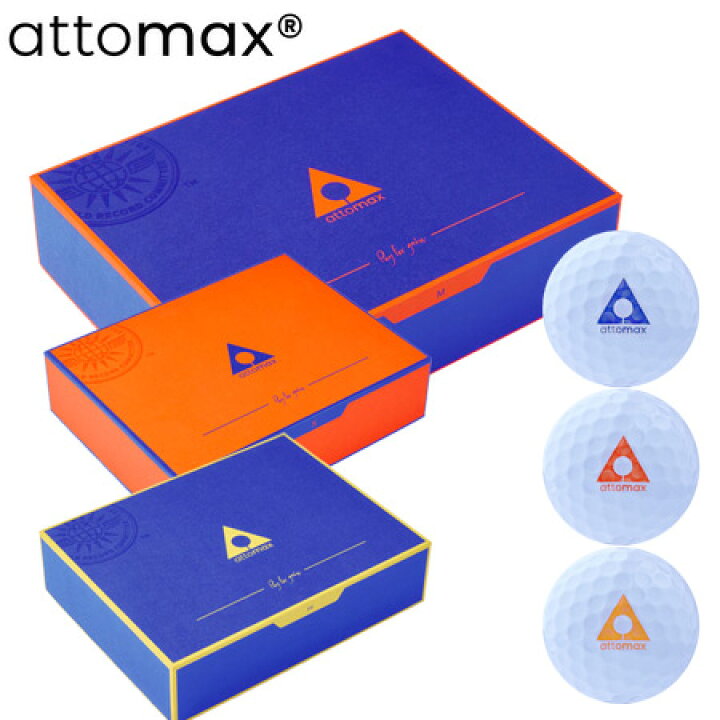 楽天市場】【世界一飛ぶボール】attomax Golf Ball （MEDIUM／SOFT 