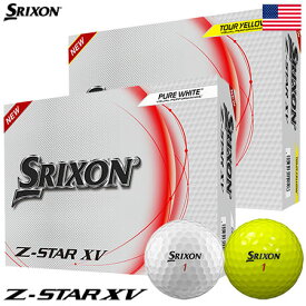 【USAパッケージ】スリクソン 2023 Z-STAR XV 3ピース ウレタンカバー ゴルフボール 1ダース（12球入）USA直輸入品【上半期SALE】