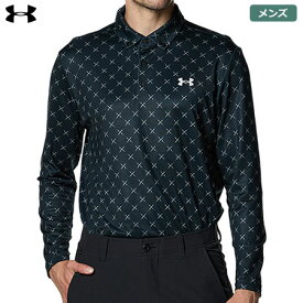 アンダーアーマー UAプレイオフ デュース ロングスリーブ ポロ 1381280 001 メンズ UNDER ARMOUR 2023秋冬モデル 日本正規品