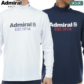 アドミラル ハーフUJ ロングスリーブ モックネックシャツ メンズ ADMA370 Admiral Golf 2023秋冬モデル 日本正規品【土日祝も発送】