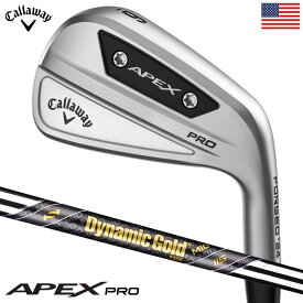 キャロウェイ APEX PROアイアン 6本セット(5-9,PW) メンズ 右用 Dynamic Gold MID115 スチールシャフト 2023年モデル USA直輸入品