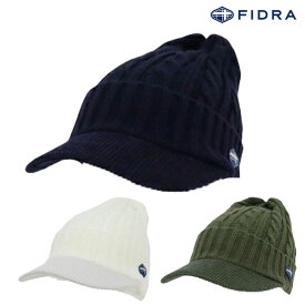 フィドラ ツバ付きニットキャップ FD5QFC10 メンズ ゴルフキャップ 防寒 FIDRA 2023秋冬モデル 日本正規品