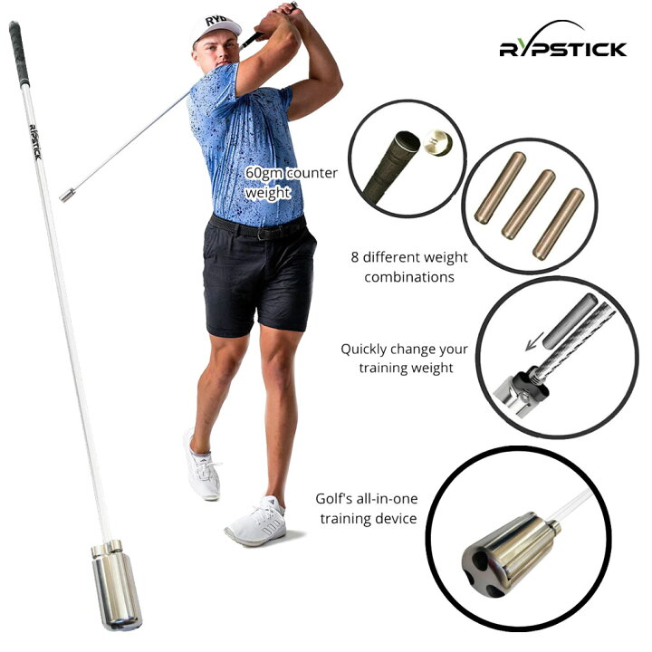 楽天市場】RYP Golf Rypstick スイング練習器 ホワイト GOLF