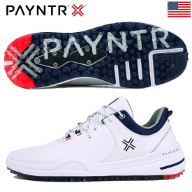 ペインターゴルフ スパイクレスゴルフ PAYNTR X 001 F メンズ PG40001-101 White & Navy ゴルフシューズ PAYNTR GOLF USA直輸入品