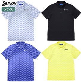 スリクソン 松山英樹プロレプリカモデル UJパターンプリントシャツ RGMXJA18 メンズ SRIXON 2024春夏モデル 日本正規品