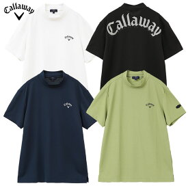 キャロウェイ 裏クール アイレットカノコモックネックシャツ C24134126 メンズ Callaway 2024春夏モデル 日本正規品