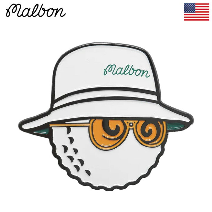 楽天市場】Malbon Golf Buckets S.Thompson Ball Marker マルボン  