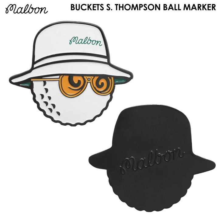 楽天市場】Malbon Golf Buckets S.Thompson Ball Marker マルボン 
