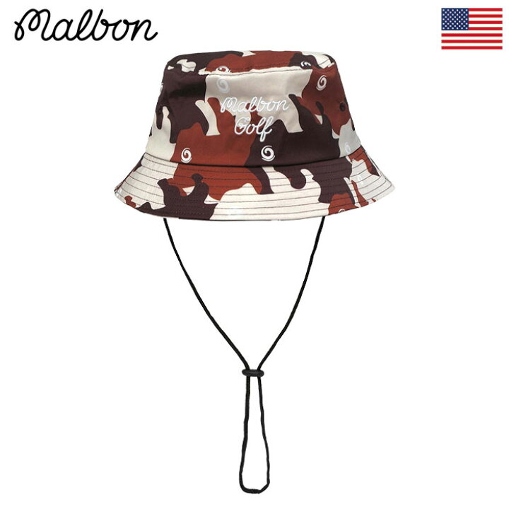 楽天市場】Malbon Golf STAMPEDE BUCKET HAT メンズ ゴルフハット 