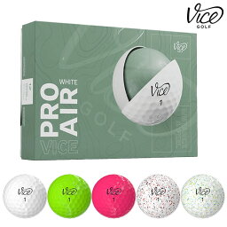 Vice Golf(ヴァイスゴルフ)Vice Pro Air ゴルフボール 1ダース(全12球)USA直輸入品