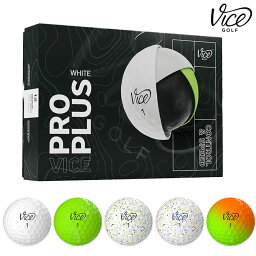 Vice Golf(ヴァイスゴルフ)Vice Pro Plus ゴルフボール 1ダース(全12球)USA直輸入品