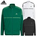 アディダス WIND.RDY スリーストライプス フルジップウィンド JTY59 メンズ ゴルフウェア 2024秋冬モデル adidas 日本正規品