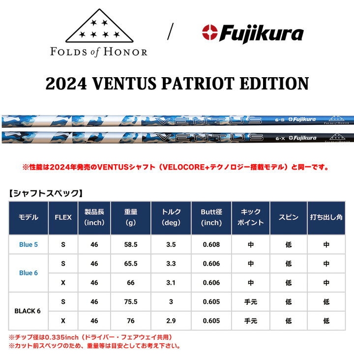 楽天市場】キャロウェイ スリーブ付きシャフト 2024 VENTUS PATRIOT 