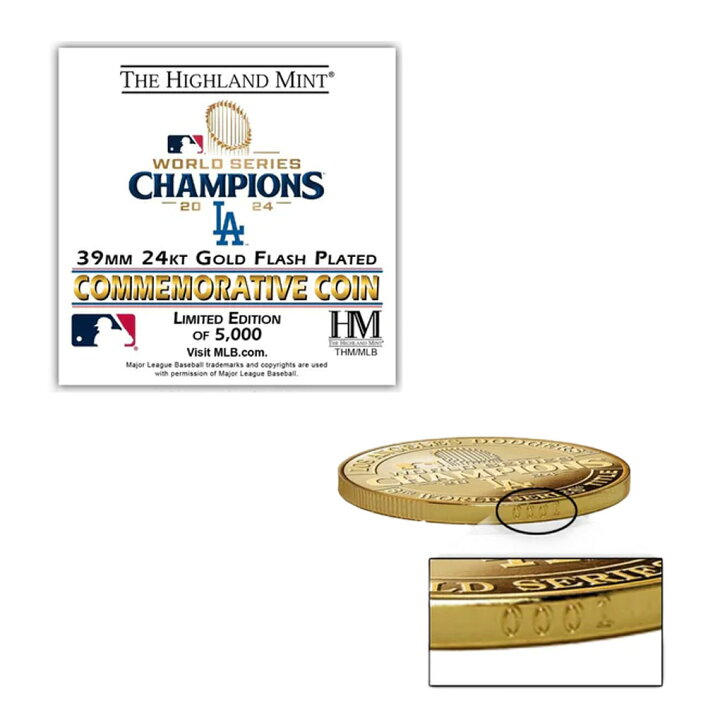 楽天市場】大谷翔平 2024 ワールドシリーズチャンピオン 記念コイン  