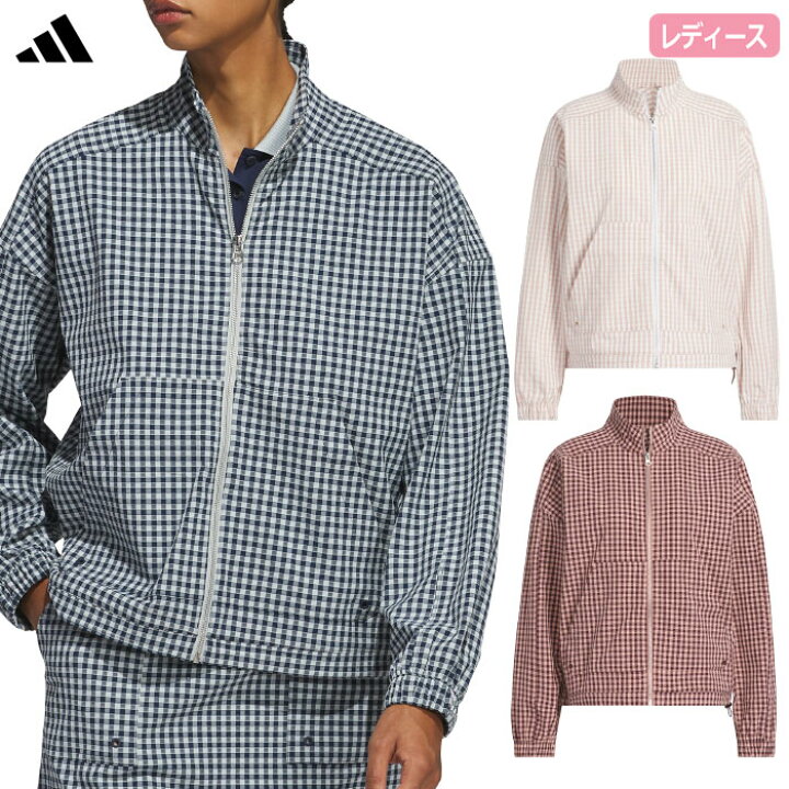 楽天市場】アディダス ギンガムチェック フルジップ 長袖ジャケット 