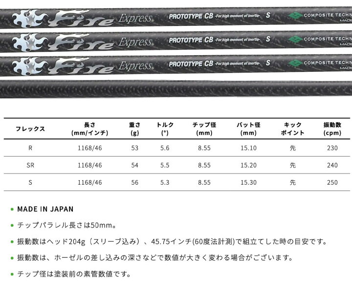 楽天市場】キャロウェイ スリーブ付きシャフト 2025 Fire Express 