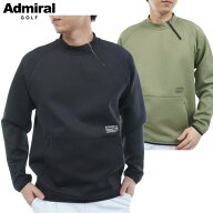 アドミラル Admiral Golf メンズ ダンボール ハーフジップスウェット ADMA554 ゴルフウェア 2025秋冬モデ…