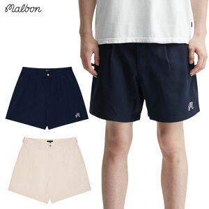 �}���{�� Malbon Golf �V���[�g�p���c Classic Pleated Short �����Y M-9277 �S���t�E�F�A 2025�N���f�� ���K�i