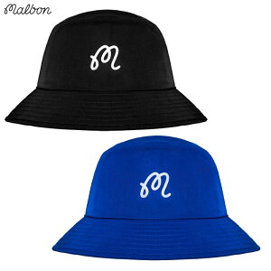 �}���{�� Malbon Golf �n�b�g MENTON NYLON BUCKET HAT �����Y M-9151 �S���t�n�b�g �X�q 2025�N���f�� ���K�i