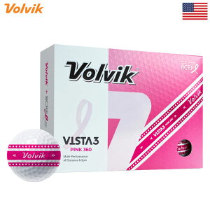 {rbN Volvik St{[ 2025 BCRF Vista3 Pink 360° Golf Balls sN 3s[X 1_[X(12) 2025Nf USAAi sAi USf St