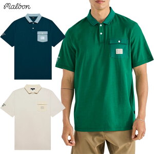 �}���{�� Malbon Golf �����V���c JOVIS SOLID POLO M-9166 �����Y �S���t�E�F�A 2025�H�~���f�� ���K�i