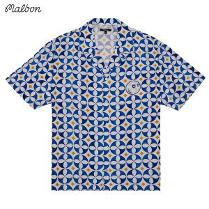 �}���{�� Malbon Golf �����V���c RIVIERA CAMP COLLAR SHIRT M-9164 �����Y �S���t�E�F�A 2025�H�~���f�� ���K�i