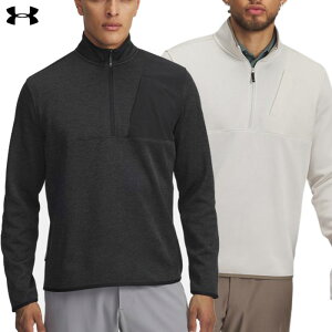 アンダーアーマー ドライブ スウェットフリース 1/2 ジップ 6005671 メンズ ゴルフウェア ゴルフ UNDER ARMOUR 2025秋冬モデル 日本正規品
