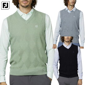フットジョイ アーガイルVネックベストセーター FJ-F25-M07 メンズ ゴルフウェア FOOTJOY 2025秋冬モデル 日本正規品